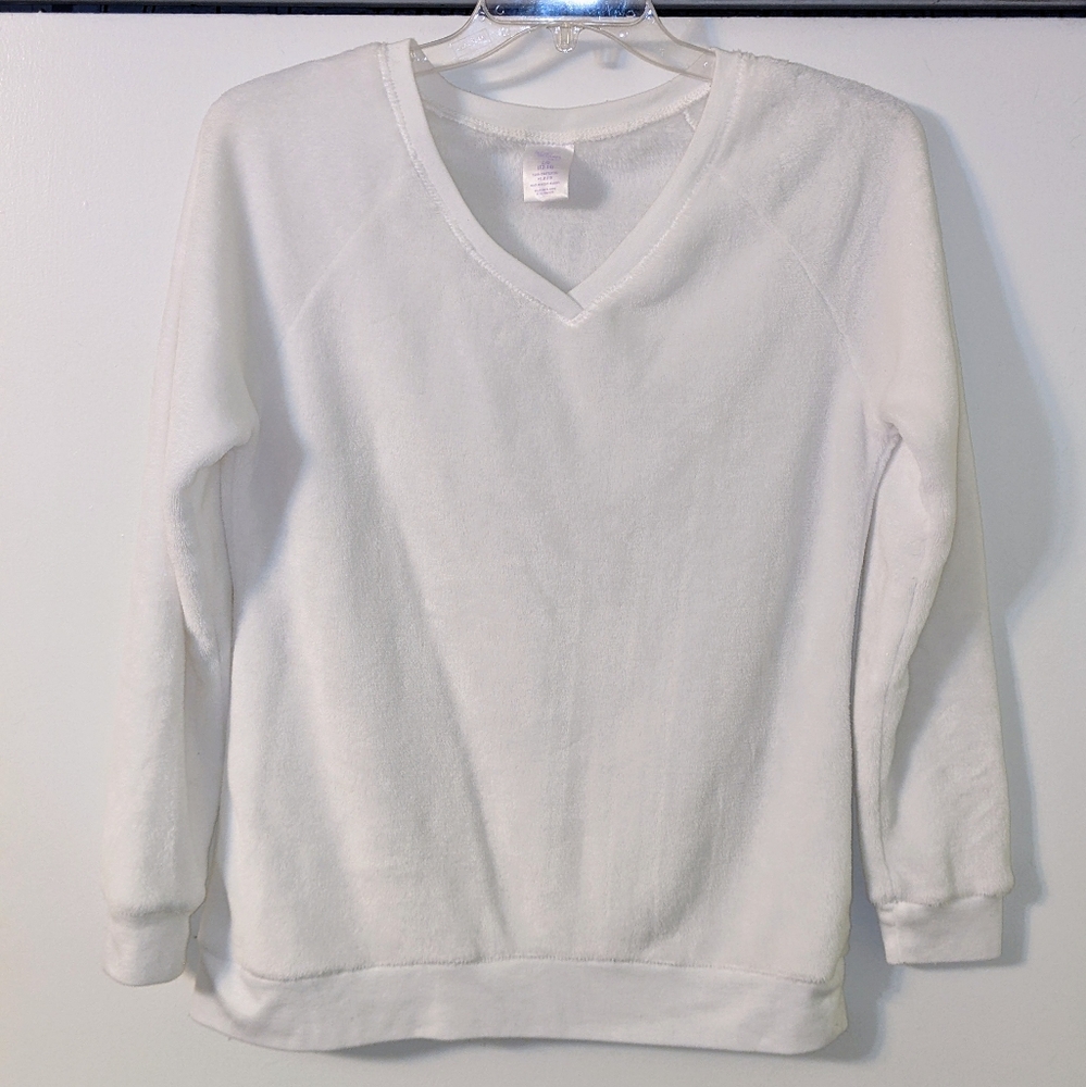 Secret Treasures Sleepwear White Long Sleeve Pajama Shirt